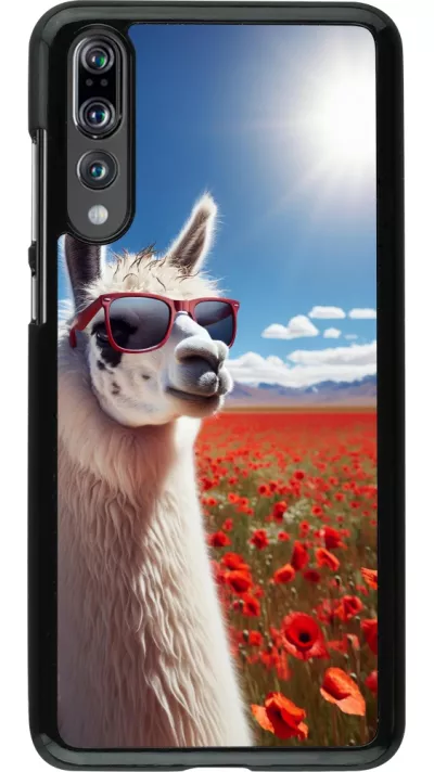Huawei P20 Pro Case Hülle - Lama Chic in Mohnblume