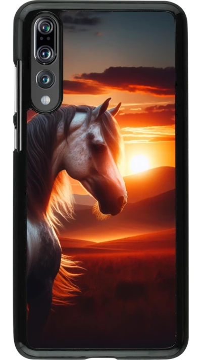 Huawei P20 Pro Case Hülle - Majestätischer Sonnenuntergang Pferd