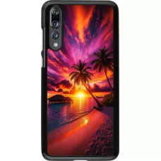 Huawei P20 Pro Case Hülle - Malediven Abenddämmerung Glückseligkeit