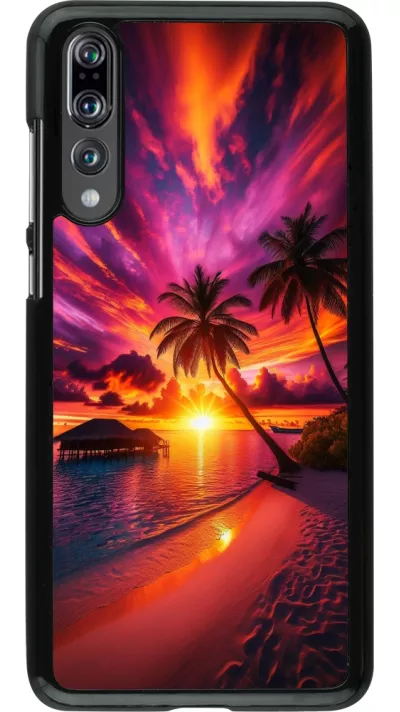 Huawei P20 Pro Case Hülle - Malediven Abenddämmerung Glückseligkeit