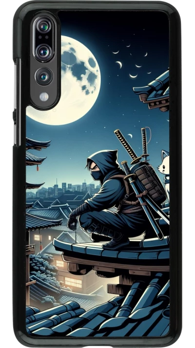 Huawei P20 Pro Case Hülle - Ninja unter dem Mond
