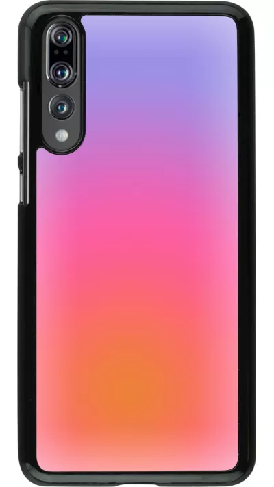 Huawei P20 Pro Case Hülle - Orange Pink Blue Gradient