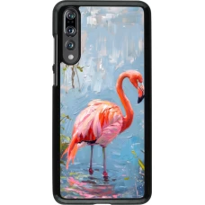 Huawei P20 Pro Case Hülle - Paint Flamingo