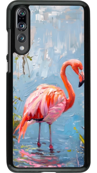 Huawei P20 Pro Case Hülle - Paint Flamingo