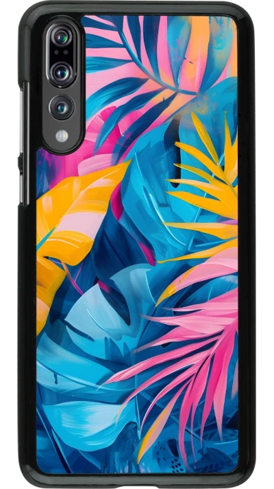 Huawei P20 Pro Case Hülle - Palms Blue