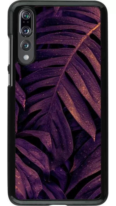 Huawei P20 Pro Case Hülle - Purple Light Leaves
