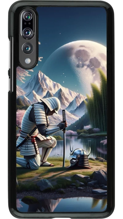 Huawei P20 Pro Case Hülle - Samurai Katana Mond