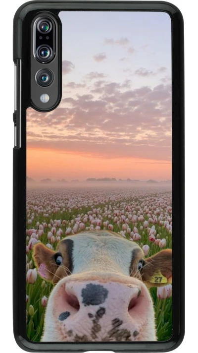 Coque Huawei P20 Pro - Cow with tulips Spring 2026