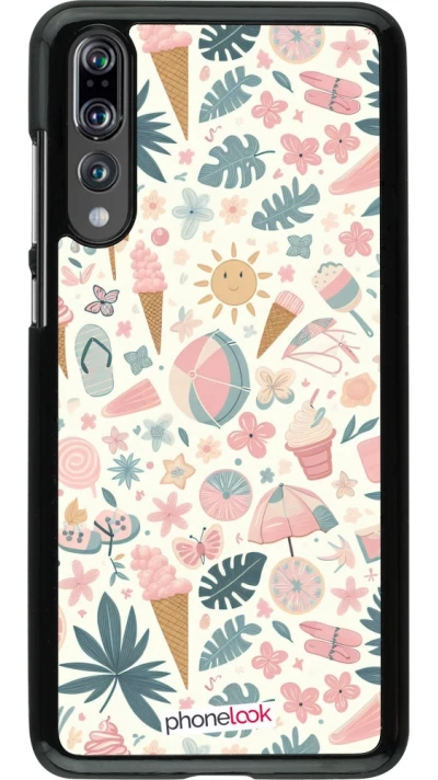 Huawei P20 Pro Case Hülle - Sommer Pink Muster