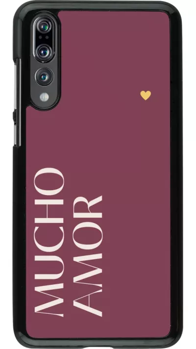 Coque Huawei P20 Pro - Valentine 2024 mucho amor rosado