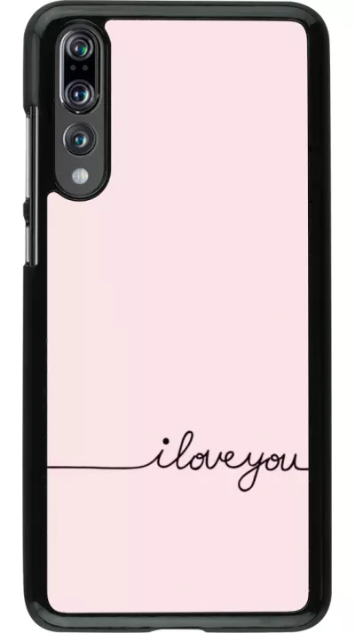 Coque Huawei P20 Pro - Valentine 2023 i love you writing