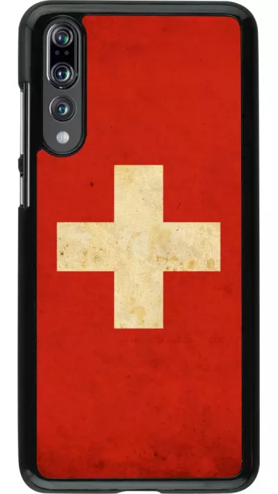 Hülle Huawei P20 Pro - Vintage Flag SWISS