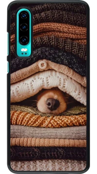 Coque Huawei P30 - Autumn 26 Dog under the covers
