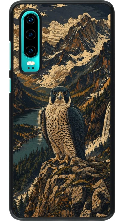 Coque Huawei P30 - Linocut Faucun pèlerin