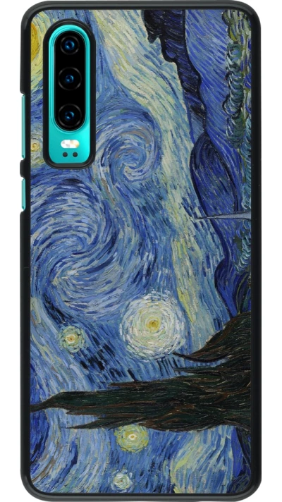 Coque Huawei P30 - Tableau art - La Nuit étoilée - Van Gogh