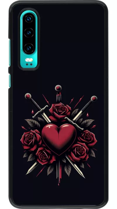 Coque Huawei P30 - Valentine 2024 gothic love