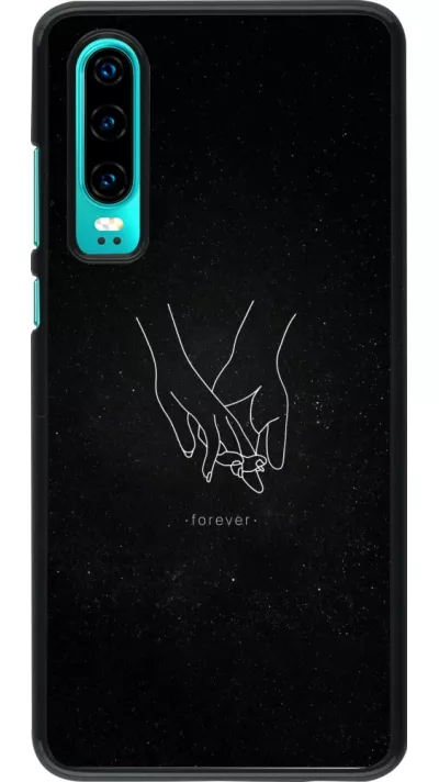 Coque Huawei P30 - Valentine 2023 hands forever