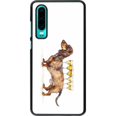 Huawei P30 Case Hülle - Wine Teckel
