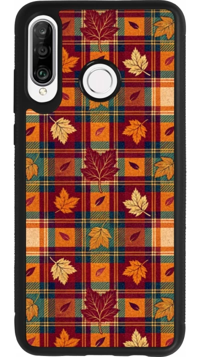 Coque Huawei P30 Lite - Silicone rigide noir Autumn 26 Autumn pattern