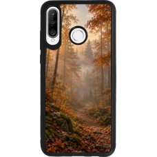 Coque Huawei P30 Lite - Silicone rigide noir Autumn 26 Autumn walk