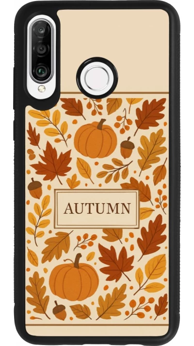 Coque Huawei P30 Lite - Silicone rigide noir Autumn 26 Hello autumn