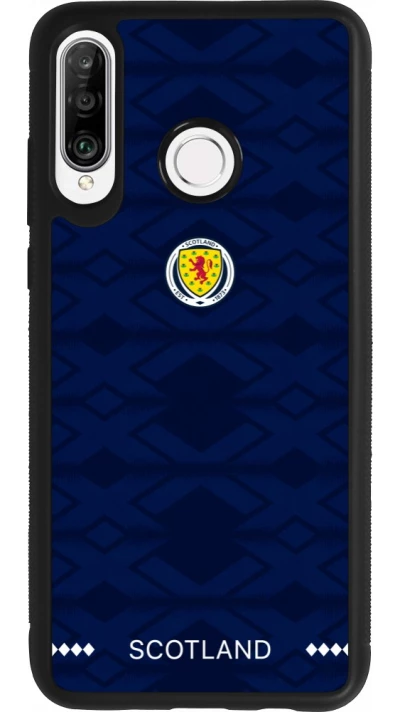 Huawei P30 Lite Case Hülle - Silikon schwarz Schottland 2026 personalisierbares Fussballtrikot
