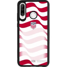 Huawei P30 Lite Case Hülle - Silikon schwarz Vereinigten Staaten 2026 personalisierbares Fussballtrikot