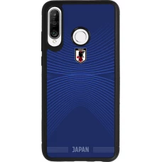 Coque Huawei P30 Lite - Silicone rigide noir Maillot de football Japon 2026 personnalisable