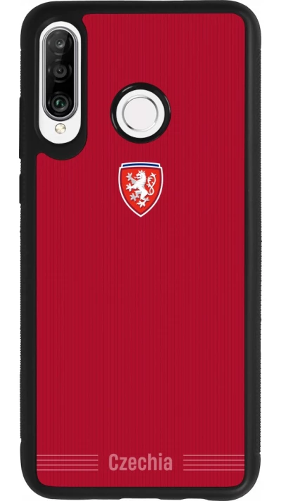 Huawei P30 Lite Case Hülle - Silikon schwarz Tschechische Republik 2026 personalisierbares Fussballtrikot