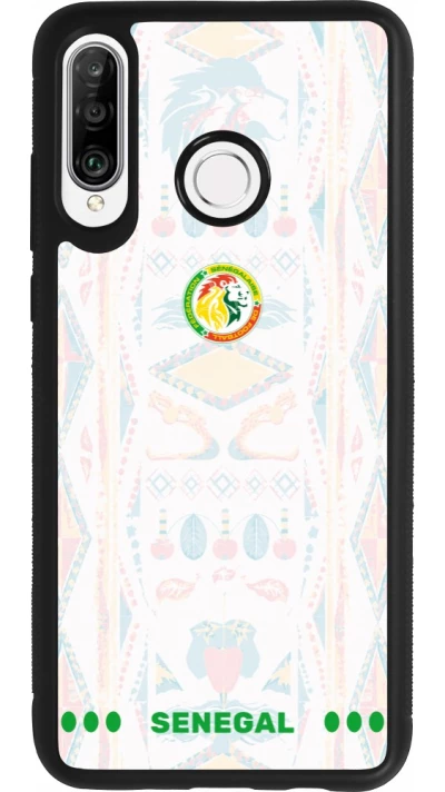 Huawei P30 Lite Case Hülle - Silikon schwarz Senegal 2026 personalisierbares Fussballtrikot