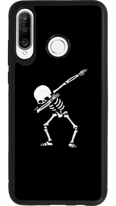 Coque Huawei P30 Lite - Silicone rigide noir Halloween 19 09
