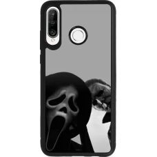 Huawei P30 Lite Case Hülle - Silikon schwarz Halloween 2026 Scream and Michael Myers
