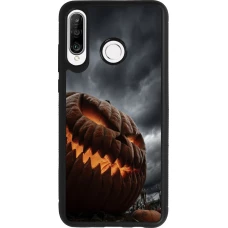 Huawei P30 Lite Case Hülle - Silikon schwarz Halloween 2026 The Wicked Pumpkin