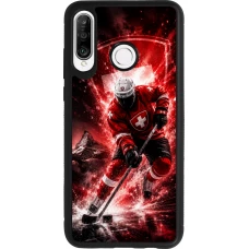 Coque Huawei P30 Lite - Silicone rigide noir Hockey World Championship Player