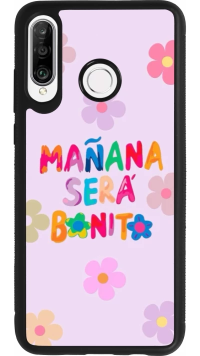 Coque Huawei P30 Lite - Silicone rigide noir Karol G Manana sera bonito