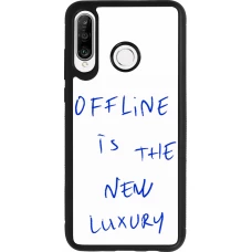 Coque Huawei P30 Lite - Silicone rigide noir Offline is the new luxury