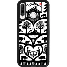 Coque Huawei P30 Lite - Silicone rigide noir Poya Suisse 2