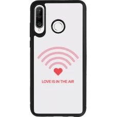 Huawei P30 Lite Case Hülle - Silikon schwarz Saint Valentines Day 26 Love is in the air
