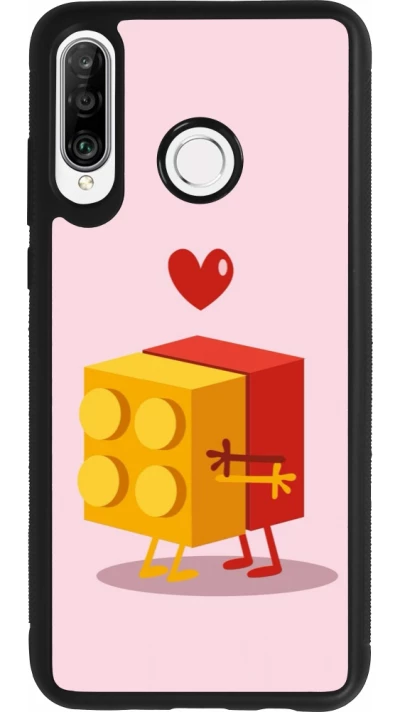 Coque Huawei P30 Lite - Silicone rigide noir Saint Valentines Day 26 Puzzle