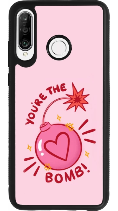 Coque Huawei P30 Lite - Silicone rigide noir Saint Valentines Day 26 You are the bomb