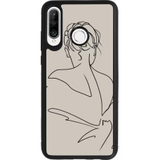 Coque Huawei P30 Lite - Silicone rigide noir Salnikova 05