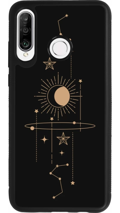 Coque Huawei P30 Lite - Silicone rigide noir Spring 23 astro