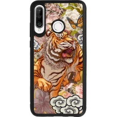 Huawei P30 Lite Case Hülle - Silikon schwarz Spring 23 japanese tiger