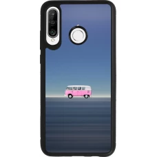 Coque Huawei P30 Lite - Silicone rigide noir Spring 23 pink bus