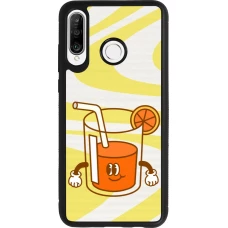 Coque Huawei P30 Lite - Silicone rigide noir Summer drink 2026