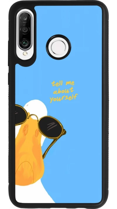 Coque Huawei P30 Lite - Silicone rigide noir Tell me about yourself Summer 2026