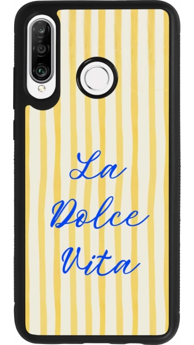 Huawei P30 Lite Case Hülle - Silikon schwarz The good life 2026