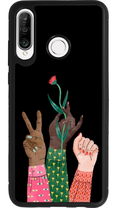 Coque Huawei P30 Lite - Silicone rigide noir Womens day 2026 2