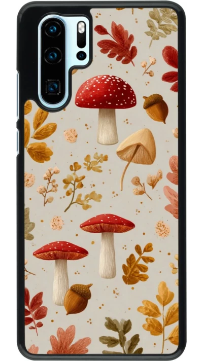 Coque Huawei P30 Pro - Autumn 26 Mushrooms and leaves