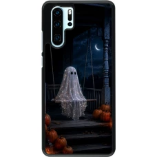 Coque Huawei P30 Pro - Halloween 2026 Ghost on a swing